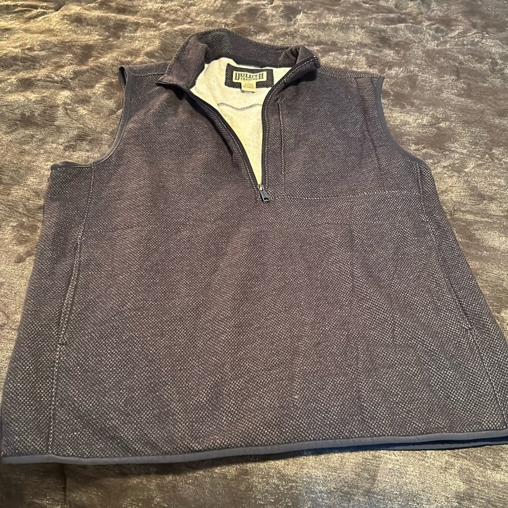 Duluth trading men’s half zip vest size L